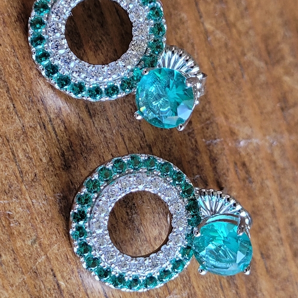 Tanzanian on 925 Sterling Silver Setting Earrings - Picture 2 of 6